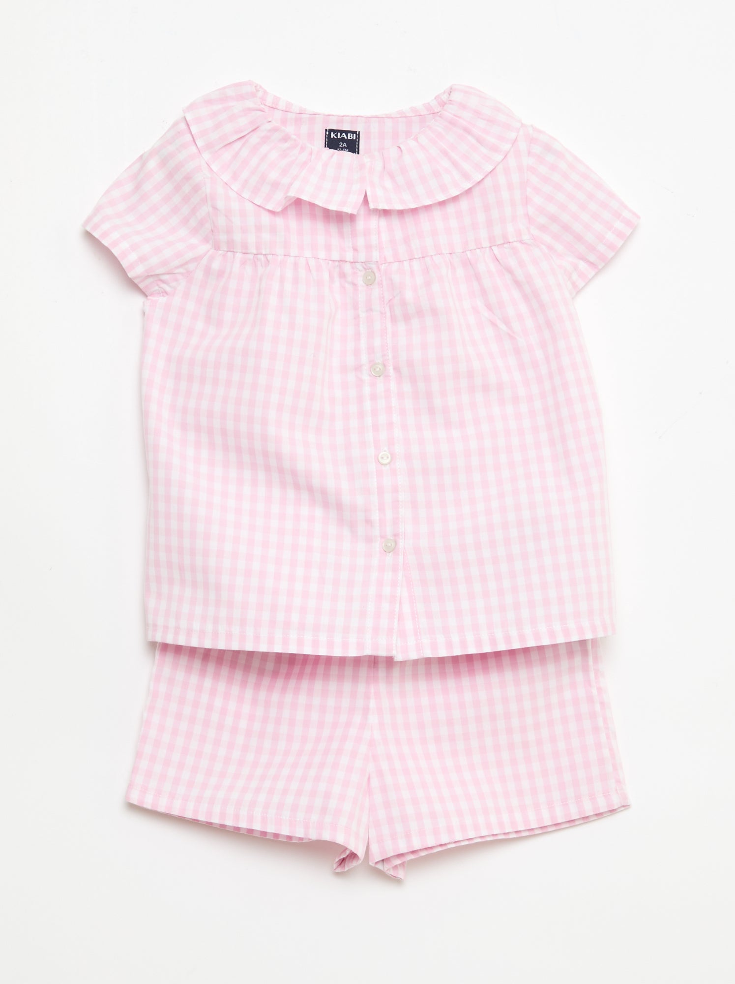 Pyjama short 2 pièces en coton