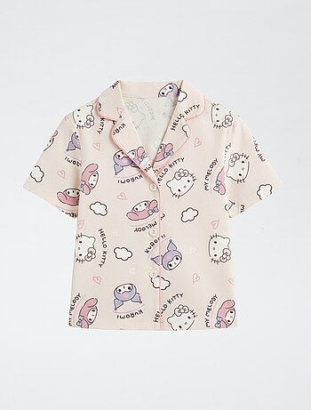 Pyjama short 2 pièces en jersey de coton 'Hello Kitty'
