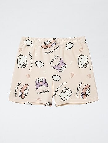 Pyjama short 2 pièces en jersey de coton 'Hello Kitty'