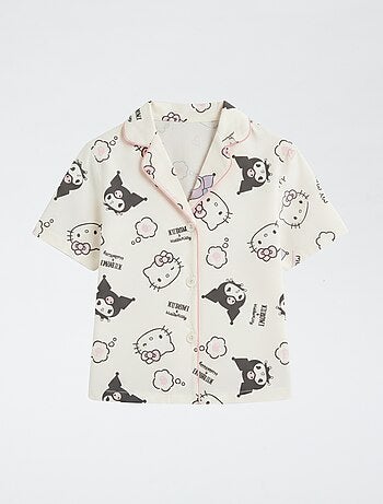 Pyjama short 2 pièces en jersey de coton 'Hello Kitty'