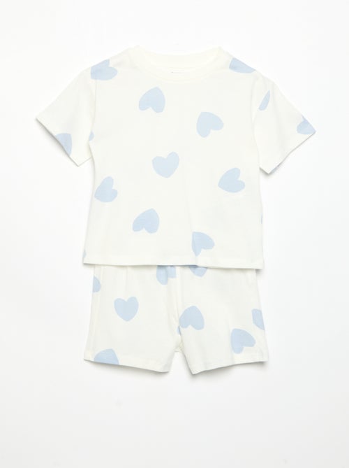 Pyjama short 2 pièces en jersey imprimé - Kiabi Pyjama short 2 pièces en jersey imprimé - Kiabi