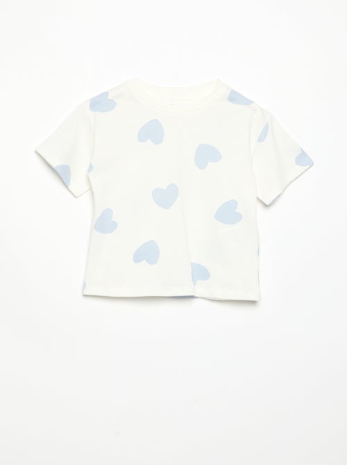Pyjama short 2 pièces en jersey imprimé - Kiabi Pyjama short 2 pièces en jersey imprimé - Kiabi