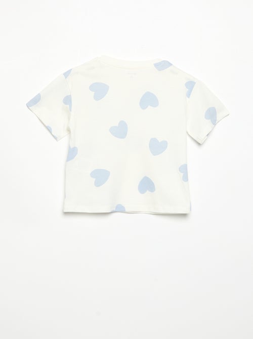 Pyjama short 2 pièces en jersey imprimé - Kiabi Pyjama short 2 pièces en jersey imprimé - Kiabi