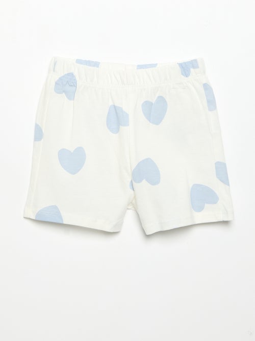 Pyjama short 2 pièces en jersey imprimé - Kiabi Pyjama short 2 pièces en jersey imprimé - Kiabi