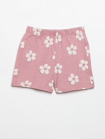 Pyjama short 2 pièces en jersey imprimé