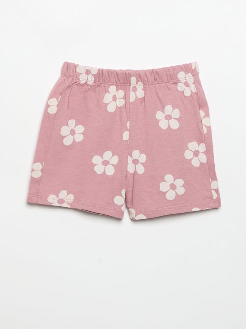 Pyjama short 2 pièces en jersey imprimé - Kiabi Pyjama short 2 pièces en jersey imprimé - Kiabi
