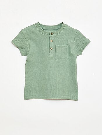 Pyjama short 2 pièces en maille côtelée