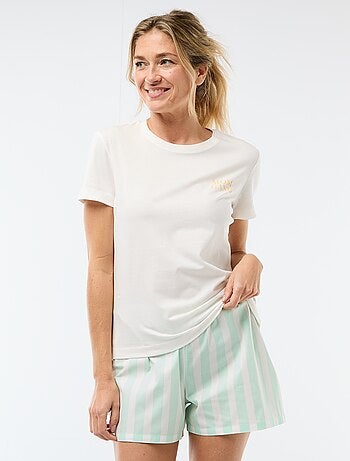 Pyjama short 2 pièces 'Fête des mères'