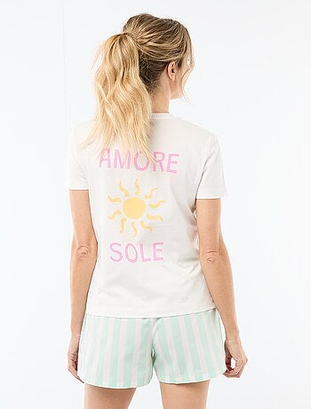 Pyjama short 2 pièces 'Fête des mères'