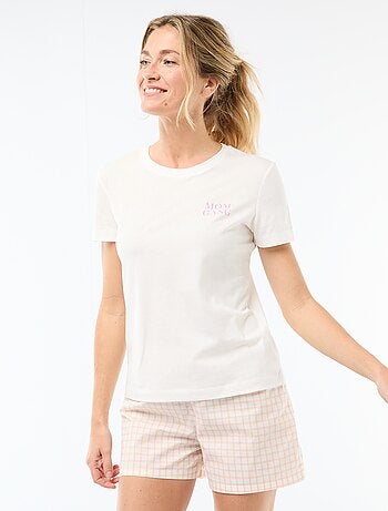Pyjama short 2 pièces 'Fête des mères'