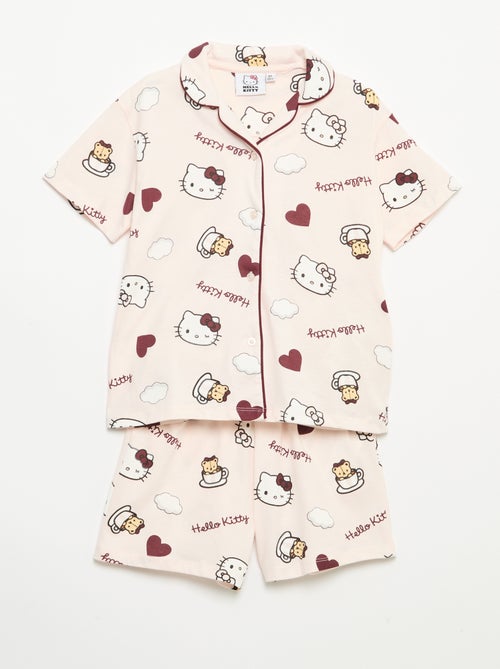 Pyjama short 2 pièces 'Hello Kitty' - Kiabi Pyjama short 2 pièces 'Hello Kitty' - Kiabi