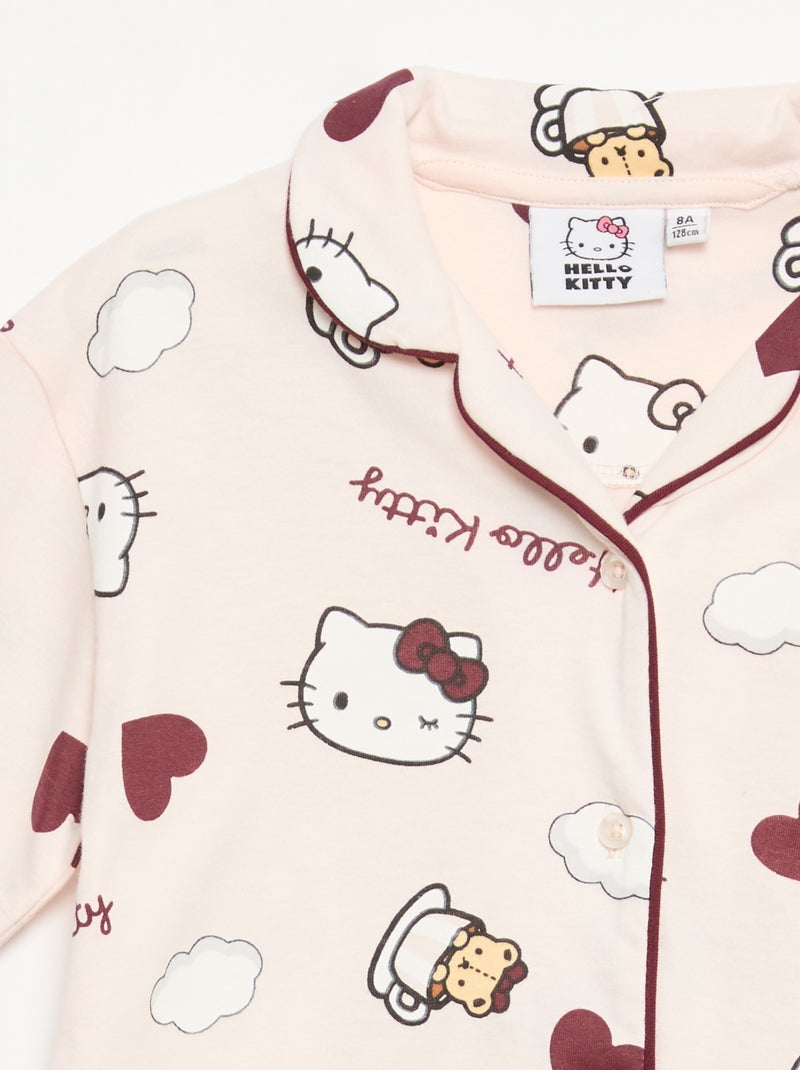 Pyjama short 2 pièces 'Hello Kitty' Rose - Kiabi