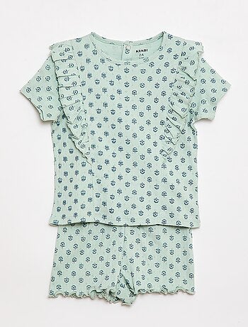 Pyjama short 2 pièces