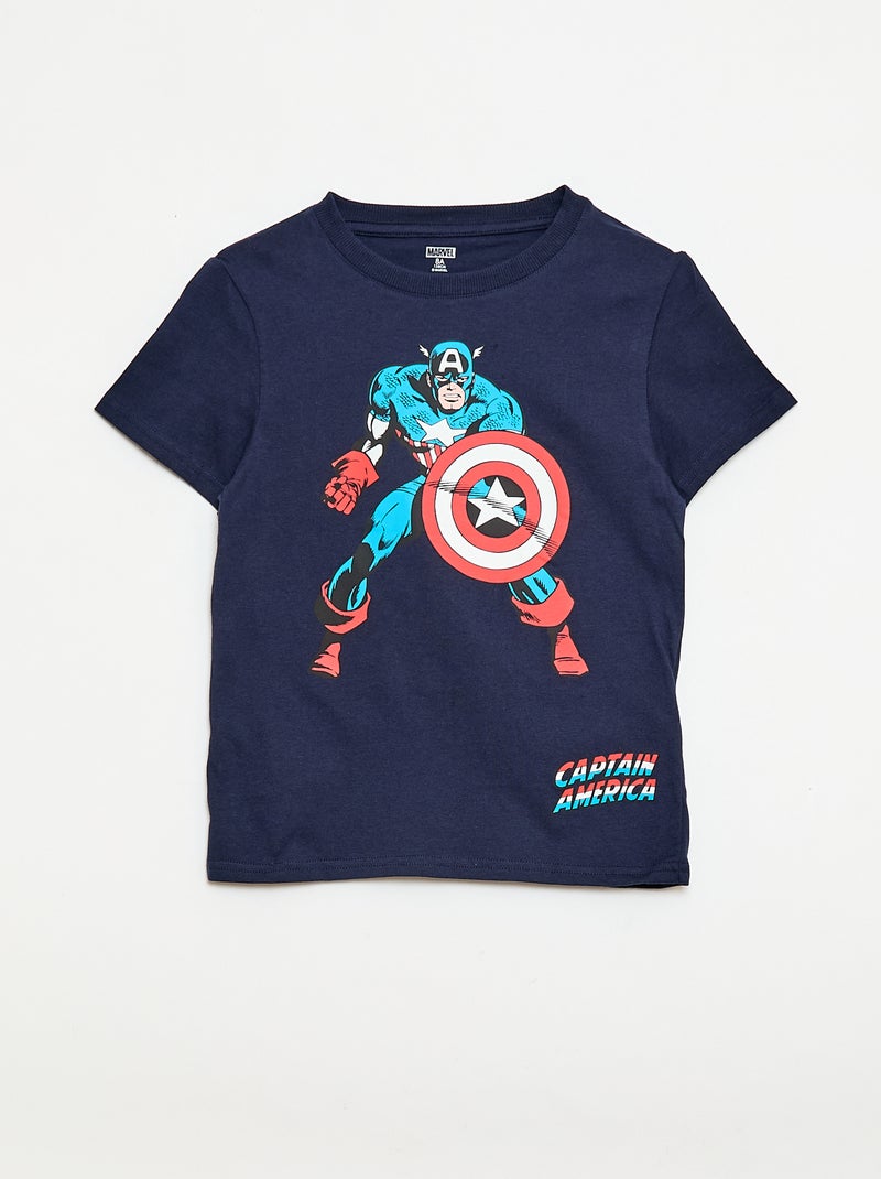 Pyjama short 'Captain america' 'Marvel' Bleu - Kiabi