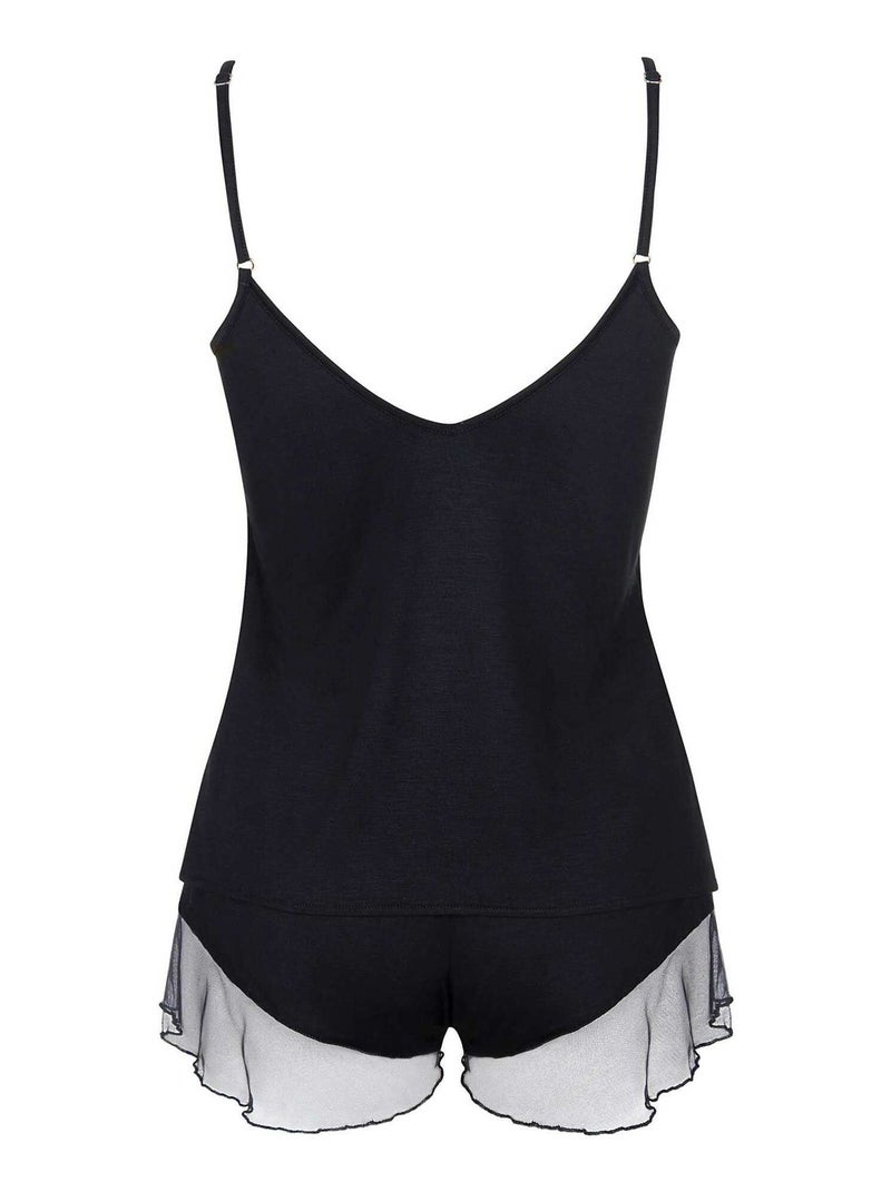 Pyjama short caraco Diva Jaune - Kiabi