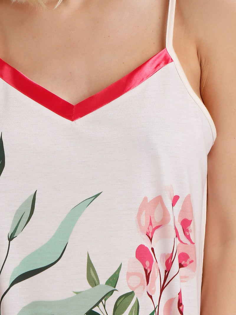 Pyjama short caraco Let It Grow Rose - Kiabi