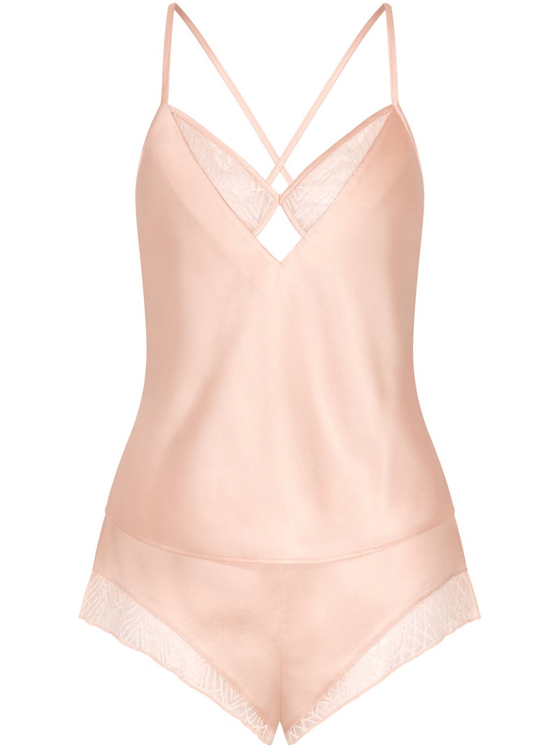 Pyjama short caraco WEEK END TO REMEMBER Rose - Kiabi