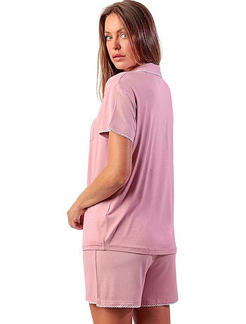 Pyjama short chemise manches courtes Classic Summer