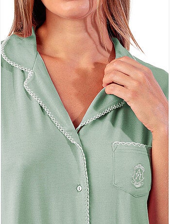 Pyjama short chemise manches courtes Classic Summer