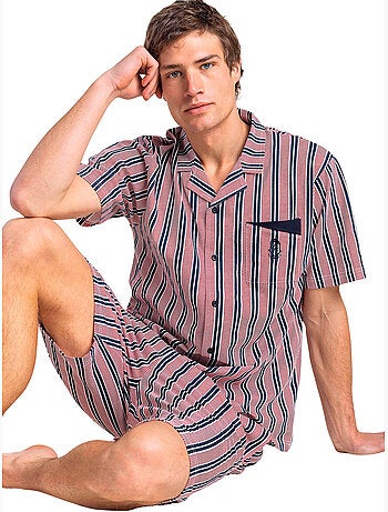 Pyjama short chemise manches courtes motion