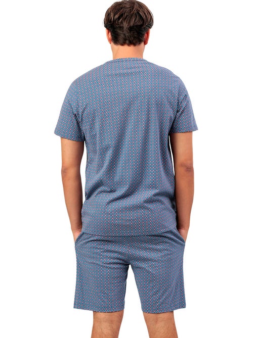 Pyjama short chemise manches courtes Sterling - Kiabi Pyjama short chemise manches courtes Sterling - Kiabi