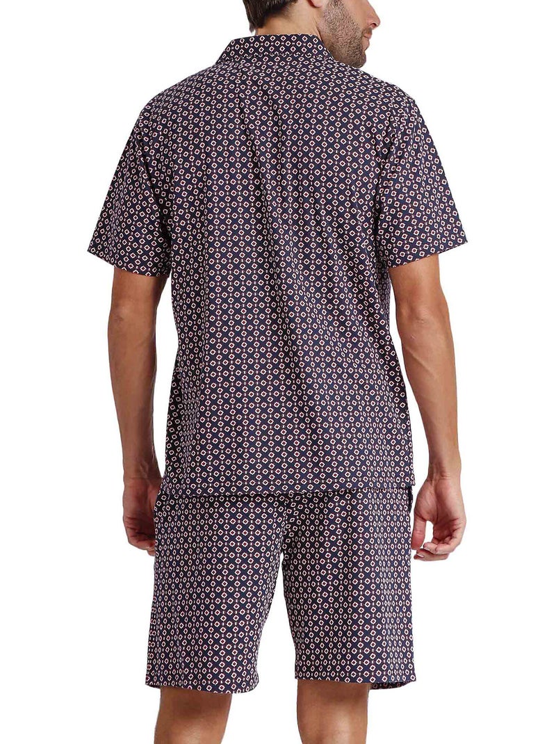 Pyjama short chemise Panot Antonio Miro Bleu marine - Kiabi