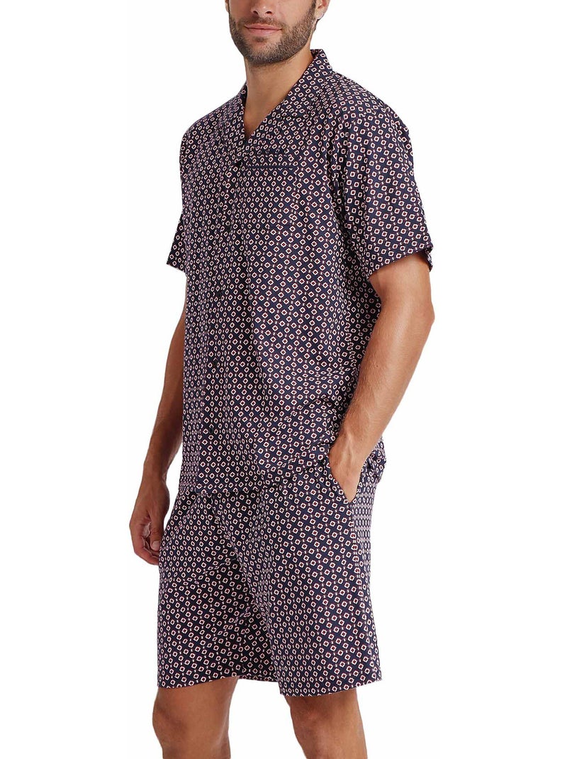Pyjama short chemise Panot Antonio Miro Bleu marine - Kiabi