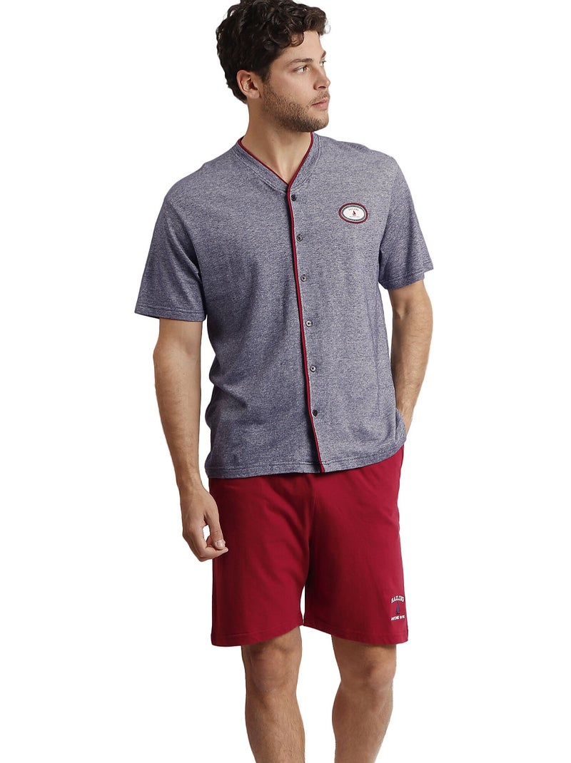 Pyjama short chemise Sailing Antonio Miro Bleu marine - Kiabi