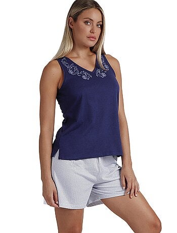 Pyjama short débardeur Blue And Bleu Mod