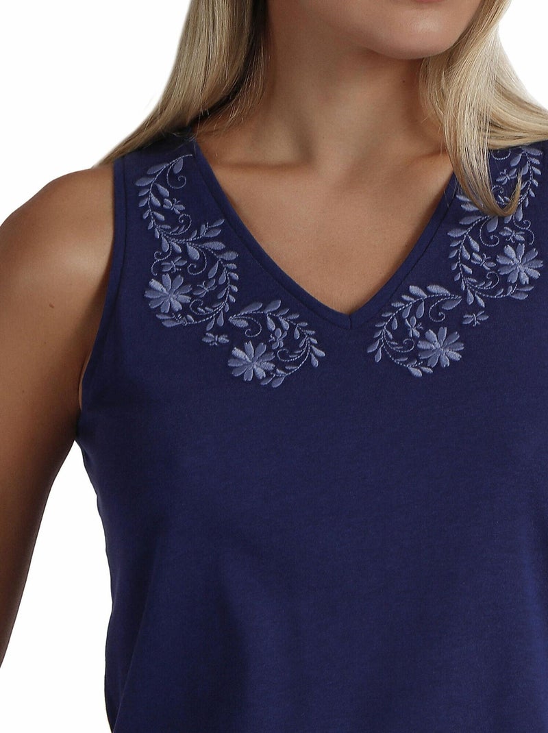 Pyjama short débardeur Blue And Bleu Mod Bleu marine - Kiabi