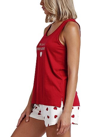 Pyjama short débardeur Dans Mon Coeur