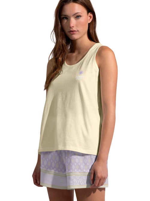 Pyjama short débardeur Lavand Butter - Kiabi