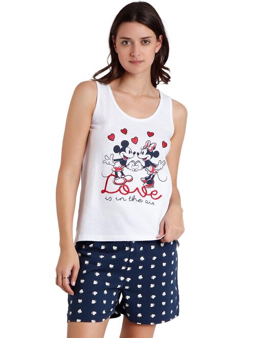 Pyjama short débardeur Love Is In The Air Disney - Kiabi