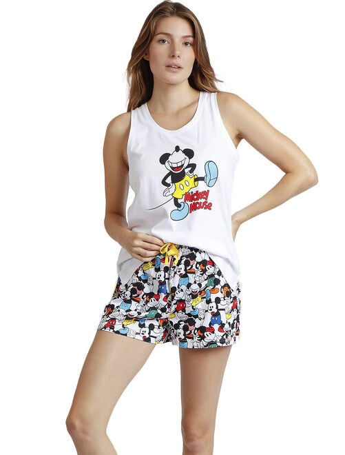 Pyjama short débardeur Mickey Fluor Disney - Kiabi