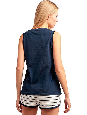 Pyjama short débardeur Navy Rayas Paddington Disney