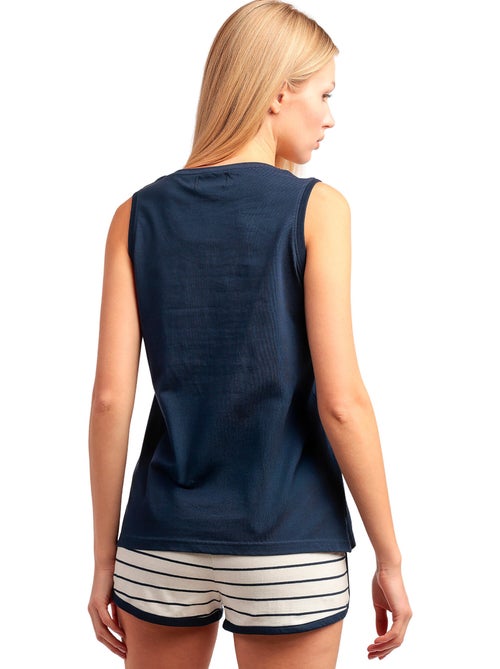 Pyjama short débardeur Navy Rayas Paddington Disney - Kiabi