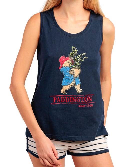 Pyjama short débardeur Navy Rayas Paddington Disney - Kiabi