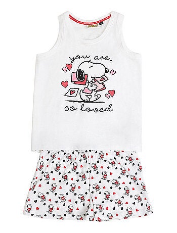 Pyjama short débardeur Peanuts In My Heart