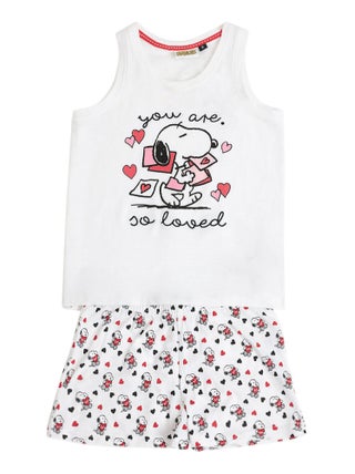 Pyjama short débardeur Peanuts In My Heart