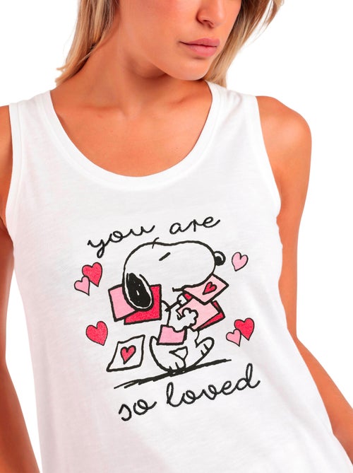 Pyjama short débardeur Peanuts In My Heart - Kiabi