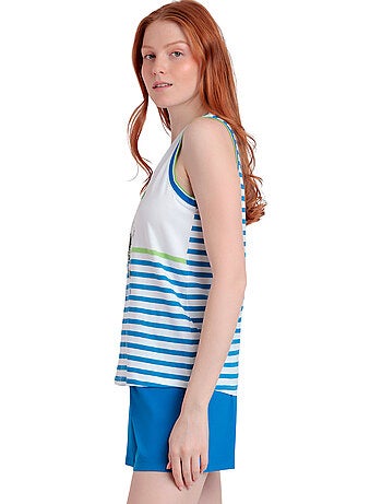 Pyjama short débardeur peanuts tennis club peanuts