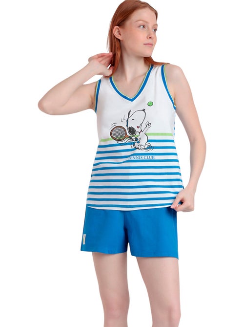 Pyjama short débardeur peanuts tennis club peanuts - Kiabi