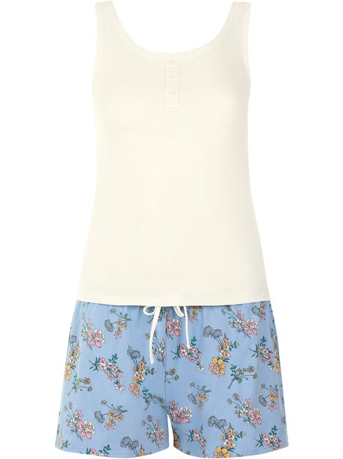 Pyjama short débardeur Posh - Kiabi Pyjama short débardeur Posh - Kiabi