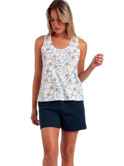 Pyjama short débardeur Sailor - Kiabi