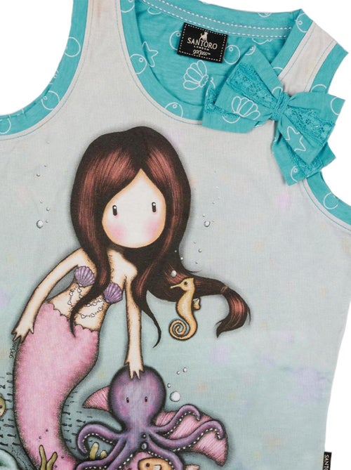 Pyjama short débardeur So Nice To Sea You Santoro bleu - Kiabi