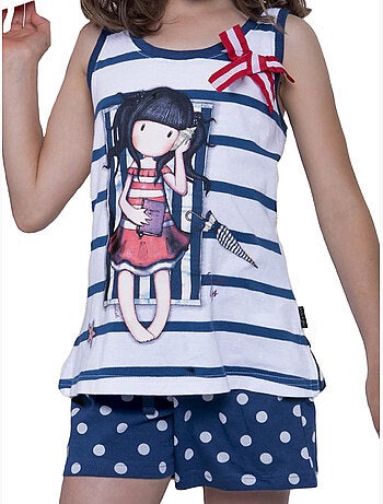 Pyjama short débardeur summer days santoro