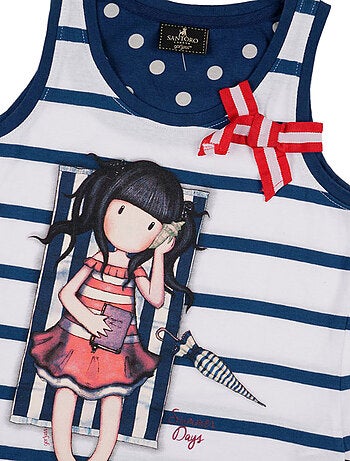 Pyjama short débardeur Summer Days Santoro marine