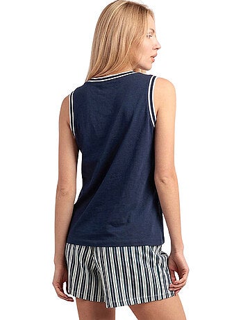 Pyjama short débardeur Tennis Club