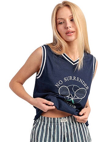 Pyjama short débardeur Tennis Club