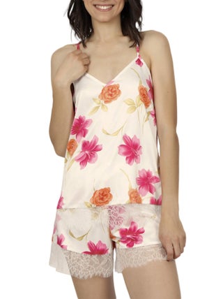 Pyjama short débardeur Thai Flowers